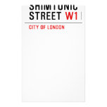 Shimtonic Street  Stationery