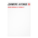 ASHMERE AVENUE  Stationery
