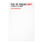 Cul De Squad  Stationery