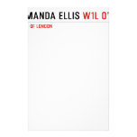 Amanda Ellis  Stationery