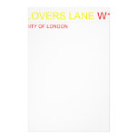 LOVERS LANE  Stationery