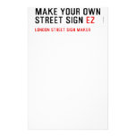 make your own street sign  Stationery