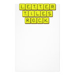 Game
 Letter
 Tiles
 ROCK!  Stationery