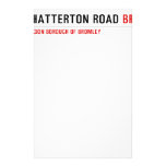 Chatterton Road  Stationery