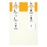 P S
 H u
 I c
 L k
 L s
 Y !  Stationery