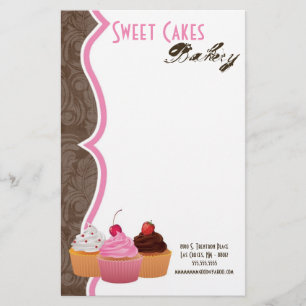 Stationery - Cup Cakes Bakery Sweet Treats