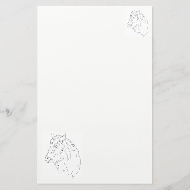 Stationery Drawing of a Horse (Front)