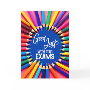 Stationery Good Luck in your exams GCSE ALevel SAT Card