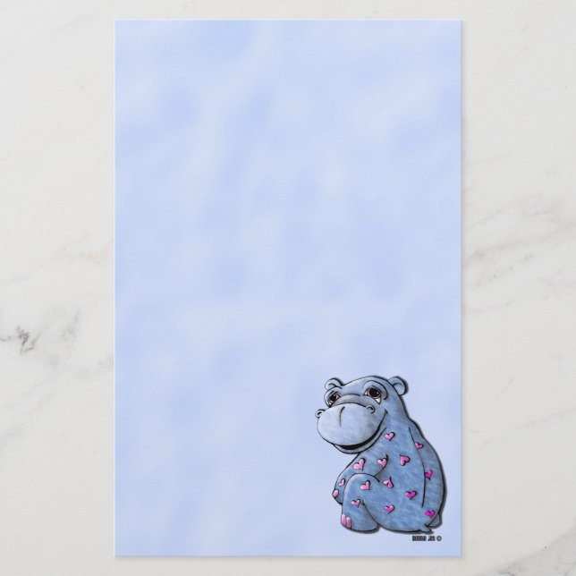 Stationery - Haley Hippo (Front)