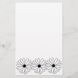 Stationery-Just for Kids-Color Your Own-Flower 2 Stationery