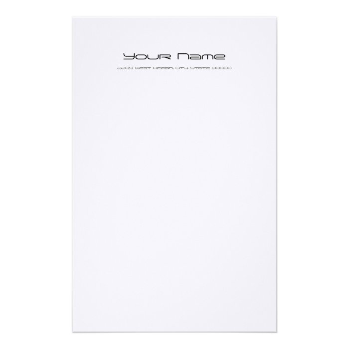 Stationery Linen Paper/ White Color