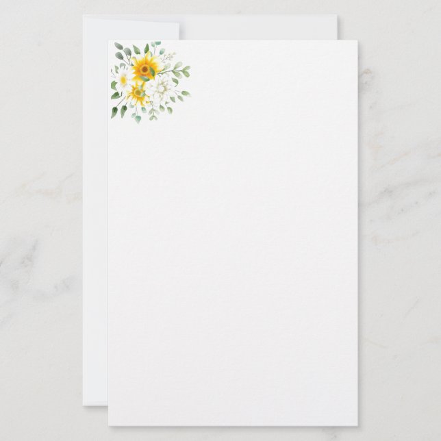 Stationery Paper-Floral (Front)