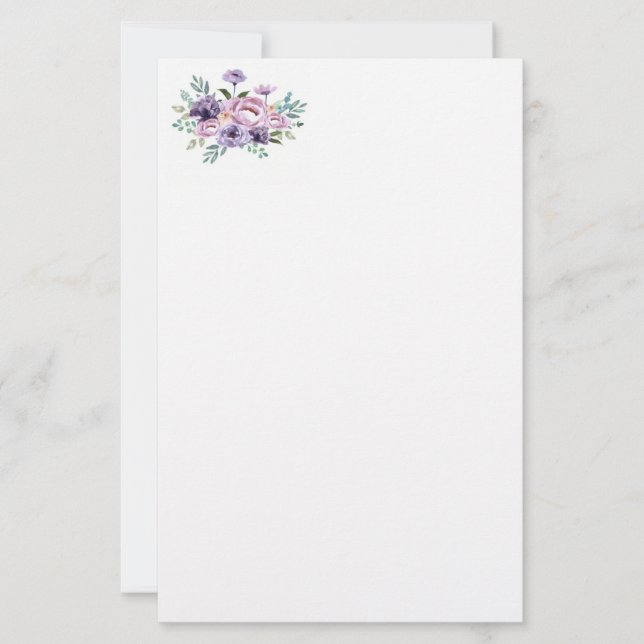 Stationery Paper-Floral (Front)