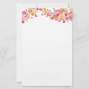 Stationery Paper-Summer Floral