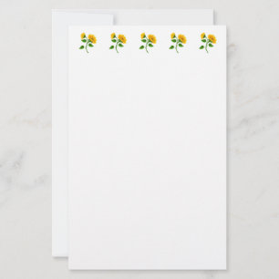 Stationery Paper-Sunflowers