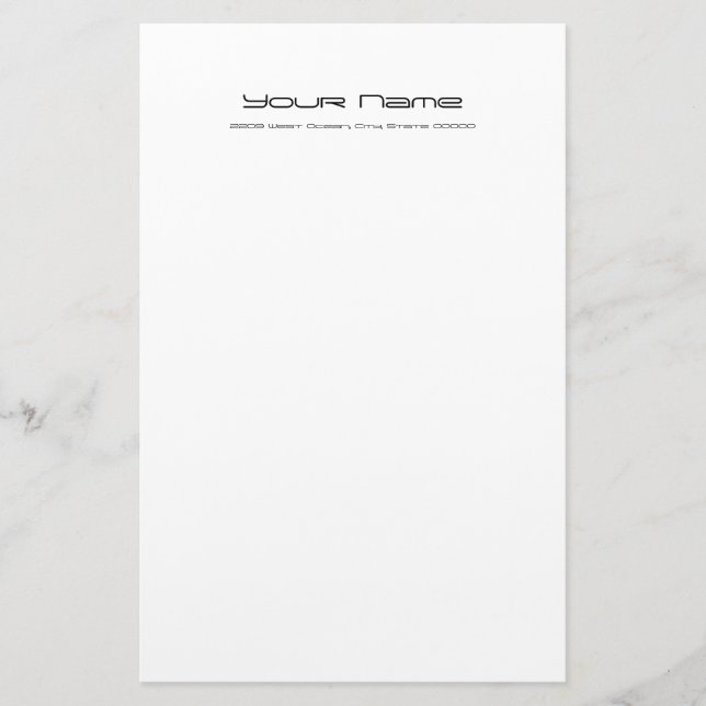 Stationery Recycled Paper/ White Color (Front)