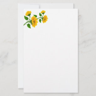 Stationery-Sunflowers Stationery