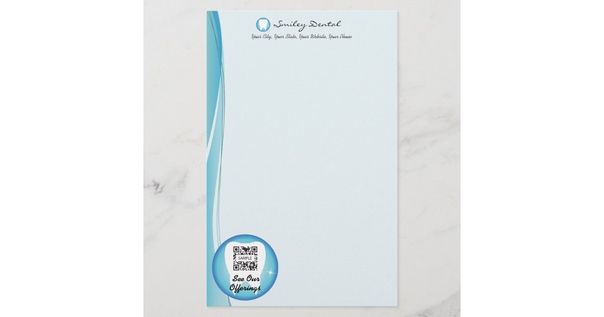 Stationery Template Dental | Zazzle