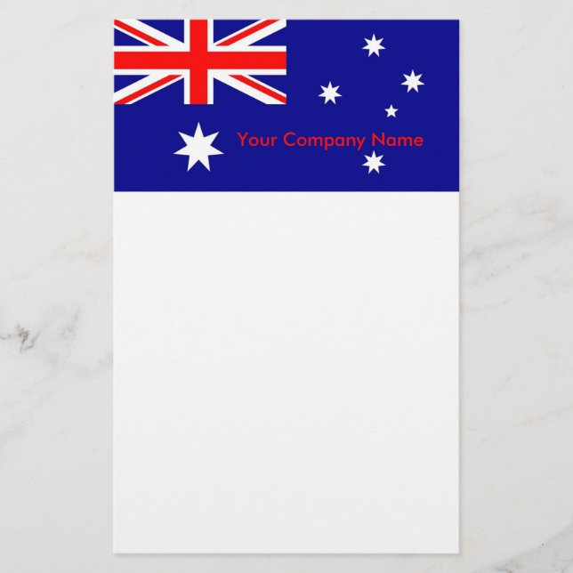 Stationery with Flag of Australia (Front)