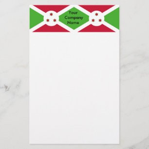 Stationery with Flag of Burundi