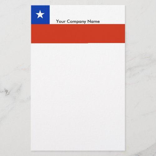 Stationery with Flag of Chile