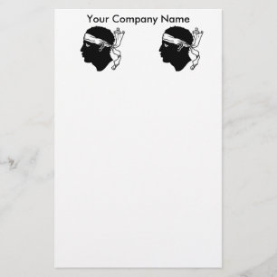Stationery with Flag of Corsica, France