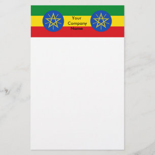 Stationery with Flag of Ethiopia