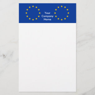 Stationery with Flag of European Union