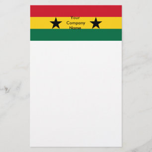 Stationery with Flag of Ghana