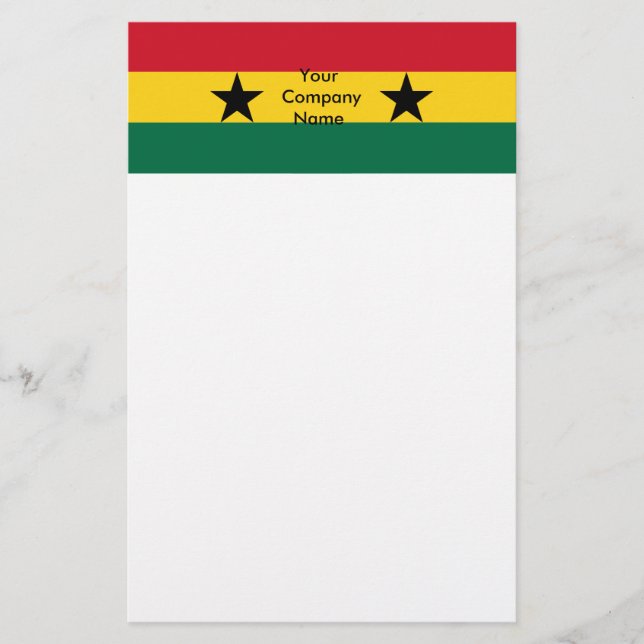 Stationery with Flag of Ghana (Front)