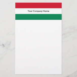 Stationery with Flag of Hungary