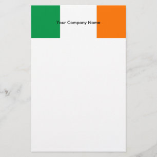 Stationery with Flag of Ireland
