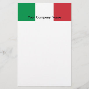 Stationery with Flag of Italy