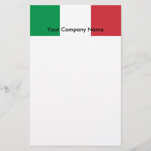 Stationery with Flag of Italy