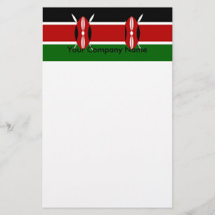 Stationery with Flag of Kenya