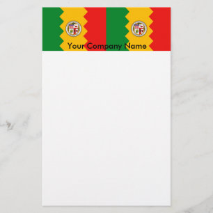 Stationery with Flag of Los Angeles, California