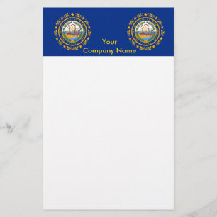 Stationery with Flag of New Hampshire