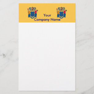 Stationery with Flag of New Jersey
