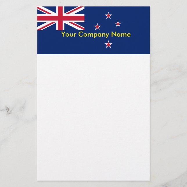Stationery with Flag of New Zealand (Front)