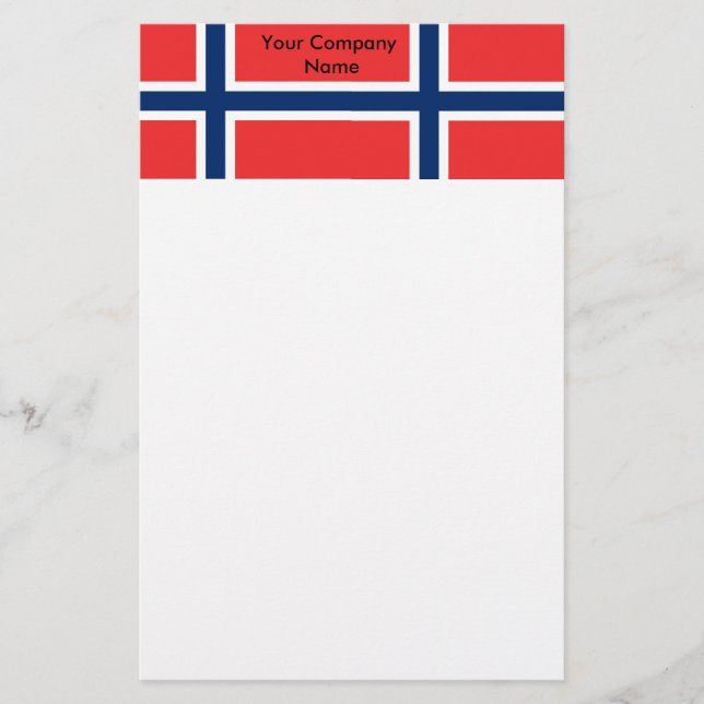 Stationery with Flag of Norway (Front)