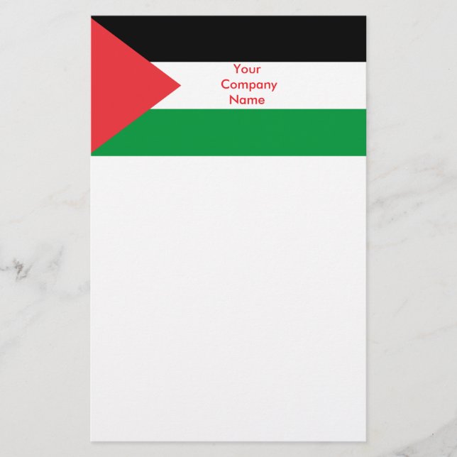 Stationery with Flag of Palestine (Front)