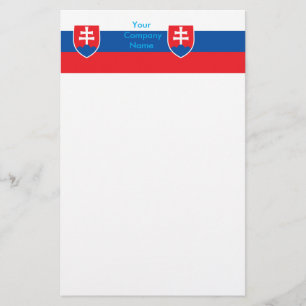 Stationery with Flag of Slovakia