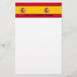 Stationery with Flag of Spain