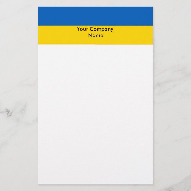 Stationery with Flag of Ukraine (Front)