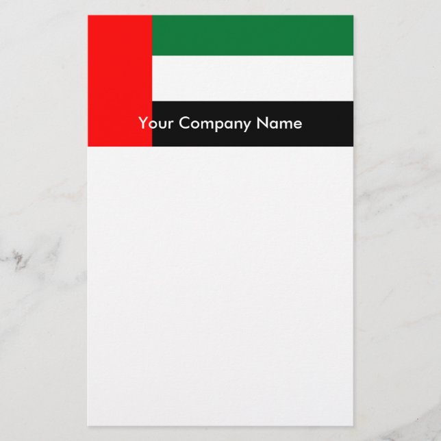 Stationery with Flag of United Arab Emirates (Front)