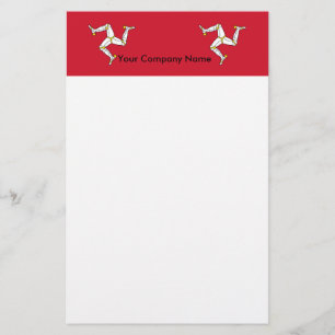 Stationery with Isle of Man Flag, United Kingdom