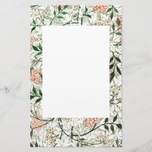 STATIONERY WITH WILLIAM MORRIS "JASMINE" DESIGN