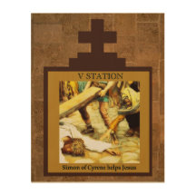 Stations of the Cross #5 of 15 Simon of Cyrene
