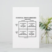 Statistical Error Summarized (Hypothesis Testing) (Standing Front)