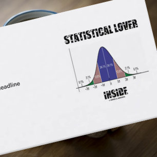 Statistical Lover Inside (Bell Curve) Business Card